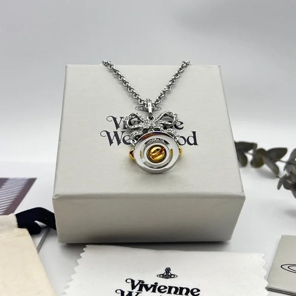 Vivienne Westwood Saturn Bell Necklace - Picture 4 of 10